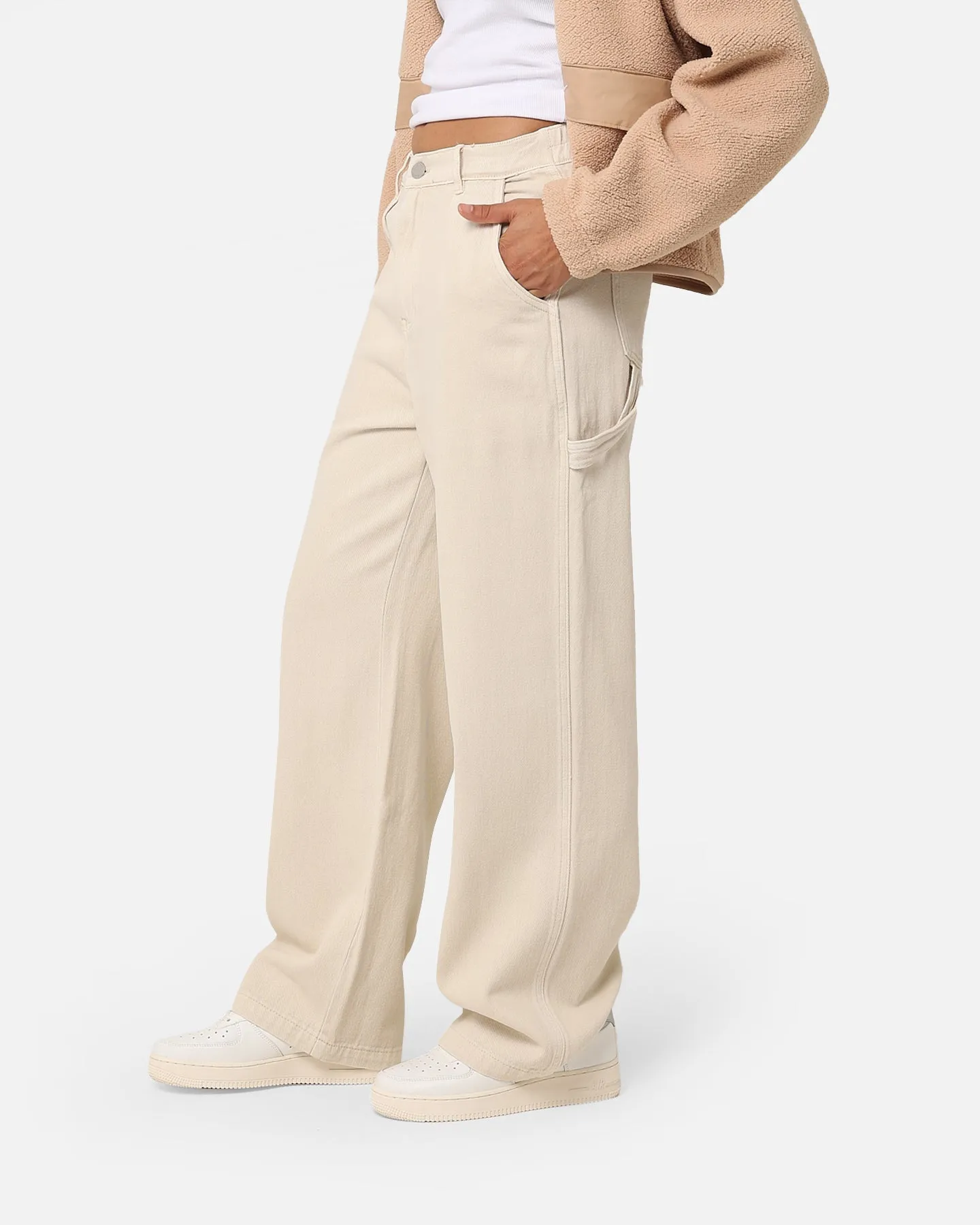 Stussy Women's Nevada Denim Pants Cream