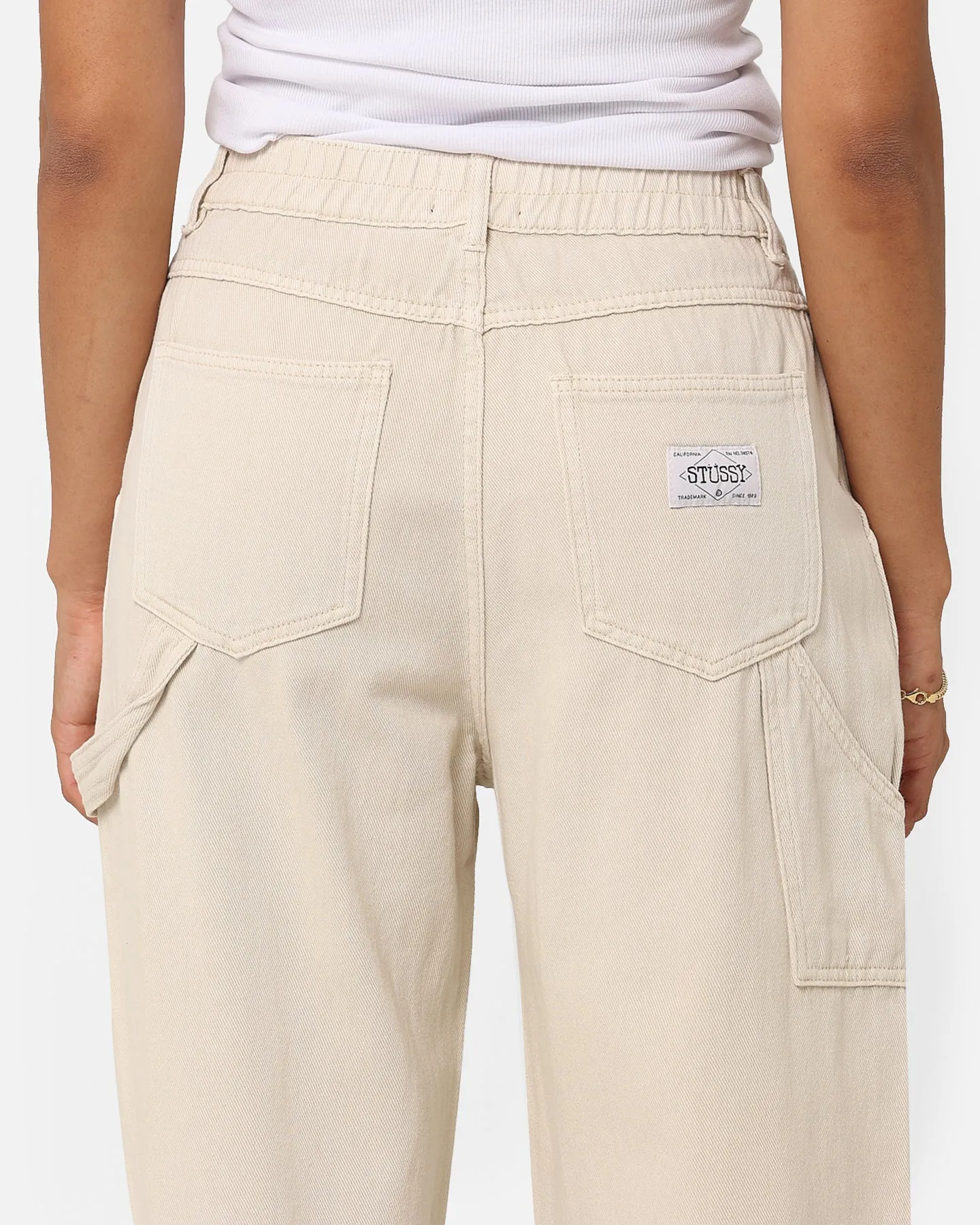 Stussy Women's Nevada Denim Pants Cream