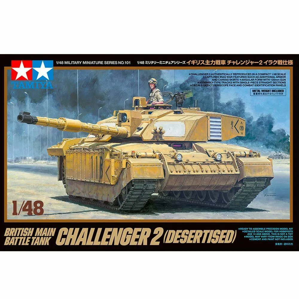 Tamiya 1/48 British MBT Challenger 2 (Desertised)