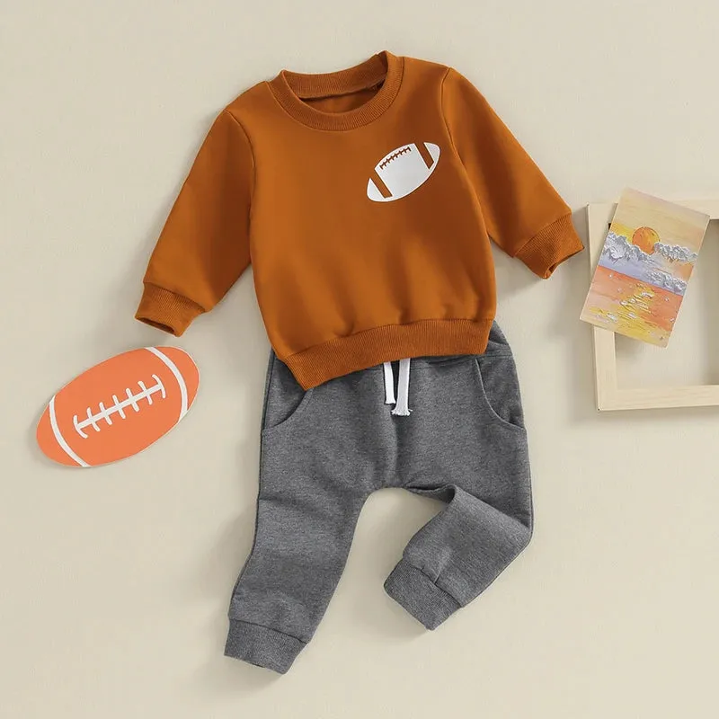 Touchdown Tot Cozy Football Sweatsuit