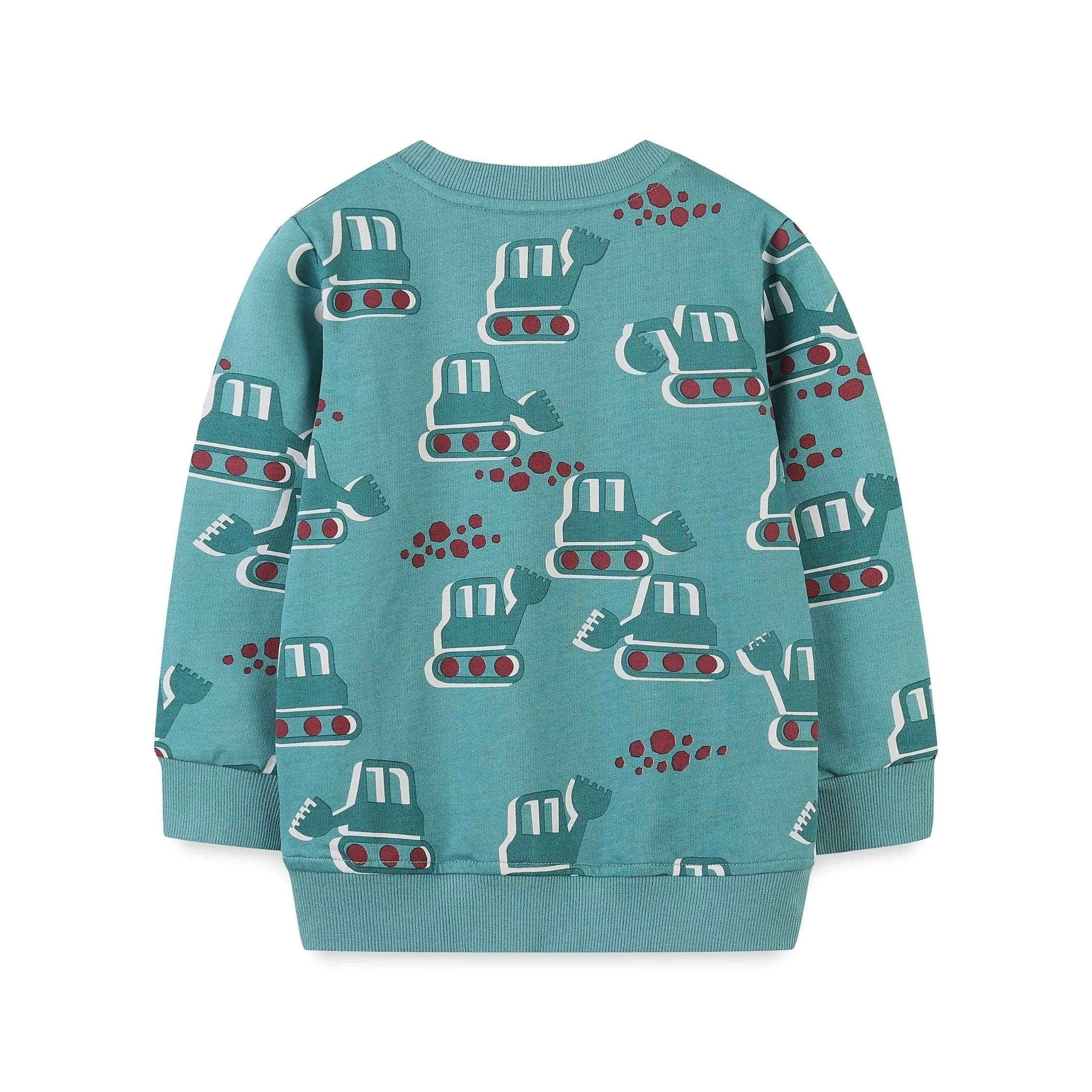 Wheel Loader Print Sweat Shirt (Teal)