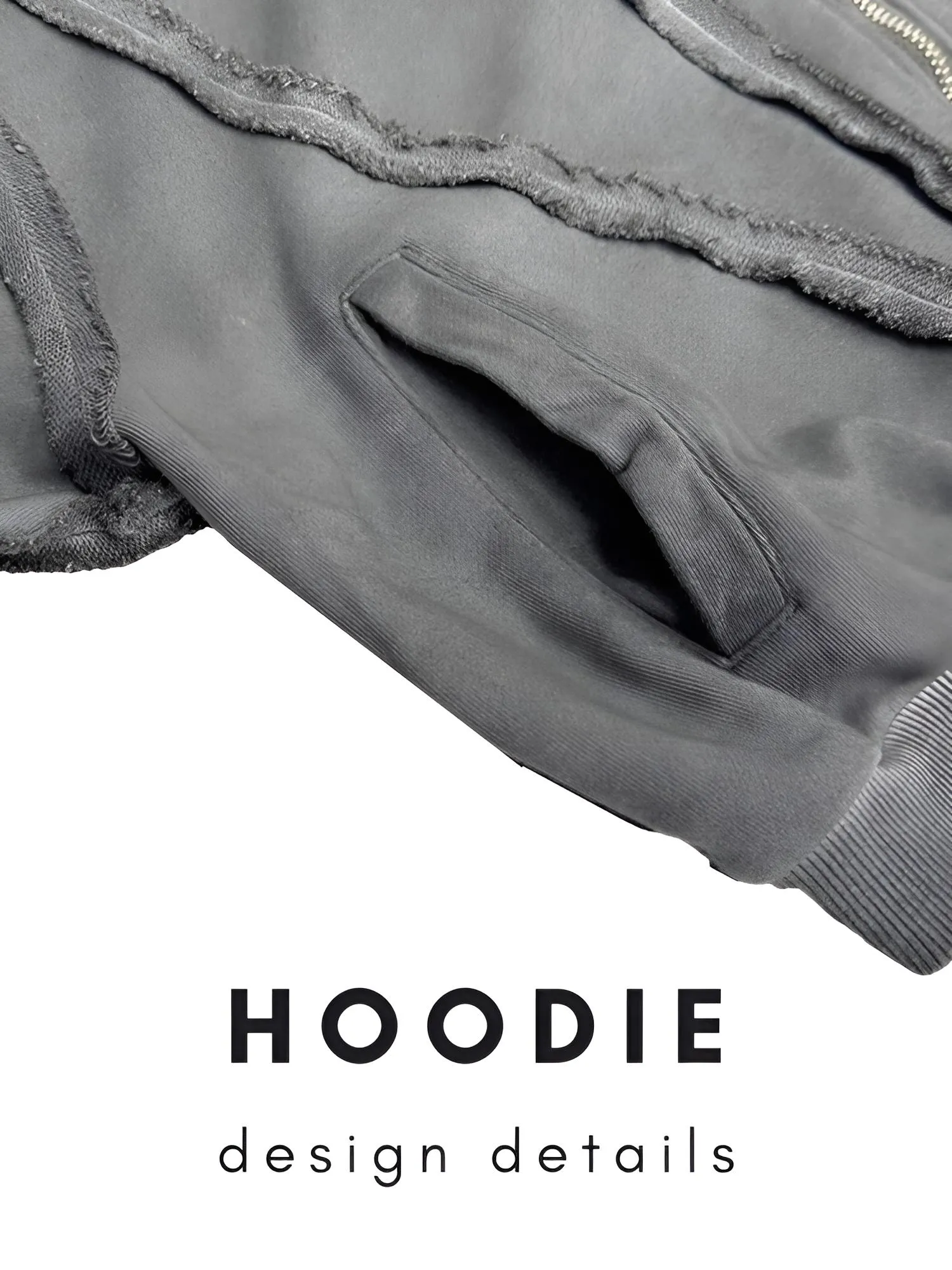 Worn Out Deconstructed Men's Masked Hoodies High Street Niche Design 2025 Trendy Hoodies